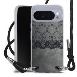 New Carry Case Transparent Stoff schwarz/silber