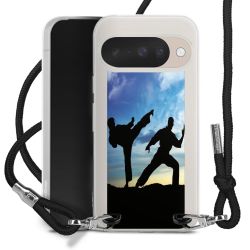 New Carry Case Transparent Stoff schwarz/silber