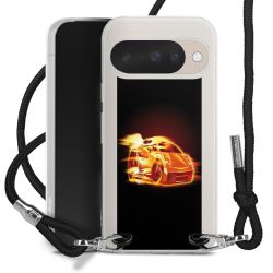 New Carry Case Transparent Stoff schwarz/silber