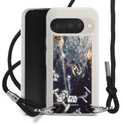 New Carry Case Transparent Stoff schwarz/silber