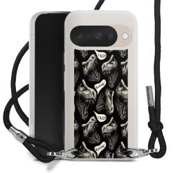 New Carry Case Transparent Stoff schwarz/silber