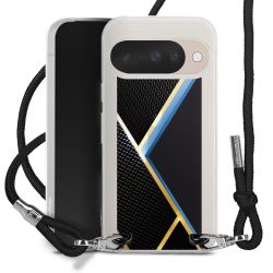 New Carry Case Transparent Stoff schwarz/silber