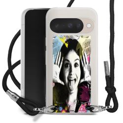 New Carry Case Transparent Stoff schwarz/silber