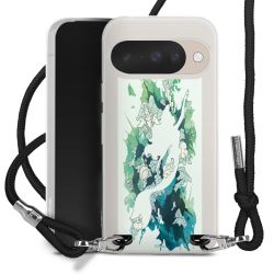 New Carry Case Transparent Stoff schwarz/silber