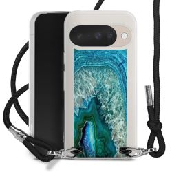 New Carry Case Transparent Stoff schwarz/silber