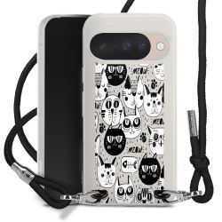 New Carry Case Transparent Stoff schwarz/silber