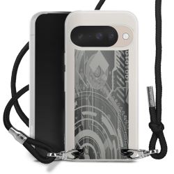 New Carry Case Transparent Stoff schwarz/silber