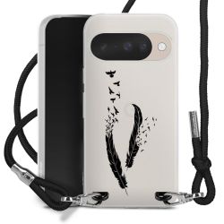 New Carry Case Transparent Stoff schwarz/silber