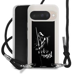 New Carry Case Transparent Stoff schwarz/silber