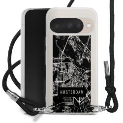 New Carry Case Transparent Stoff schwarz/silber