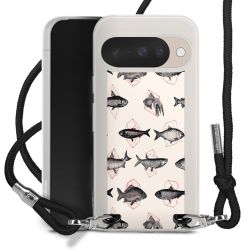 New Carry Case Transparent Stoff schwarz/silber