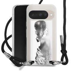 New Carry Case Transparent Stoff schwarz/silber