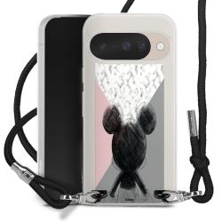 New Carry Case Transparent Stoff schwarz/silber