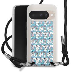 New Carry Case Transparent Stoff schwarz/silber