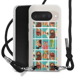 New Carry Case Transparent Stoff schwarz/silber