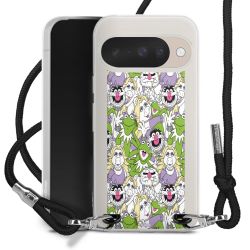 New Carry Case Transparent Stoff schwarz/silber