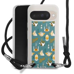 New Carry Case Transparent Stoff schwarz/silber