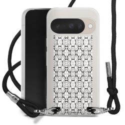 New Carry Case Transparent Stoff schwarz/silber