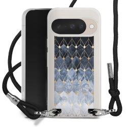 New Carry Case Transparent Stoff schwarz/silber