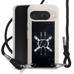 New Carry Case Transparent Stoff schwarz/silber