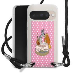 New Carry Case Transparent Stoff schwarz/silber