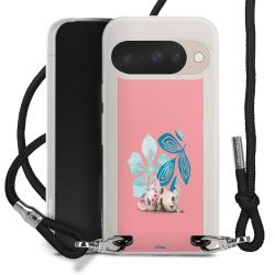 New Carry Case Transparent Stoff schwarz/silber