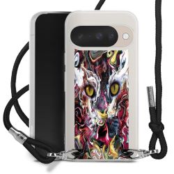 New Carry Case Transparent Stoff schwarz/silber