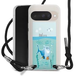 New Carry Case Transparent Stoff schwarz/silber