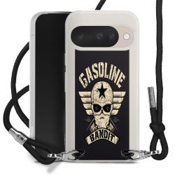 New Carry Case Transparent Stoff schwarz/silber