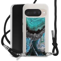 New Carry Case Transparent Stoff schwarz/silber