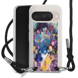 New Carry Case Transparent Stoff schwarz/silber