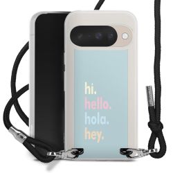 New Carry Case Transparent Stoff schwarz/silber