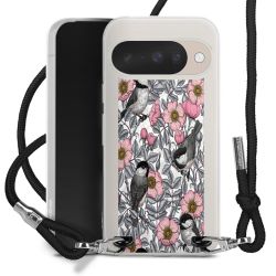 New Carry Case Transparent Stoff schwarz/silber