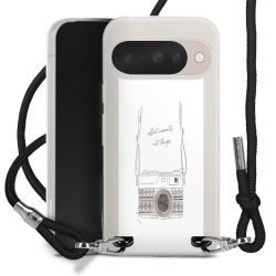 New Carry Case Transparent Stoff schwarz/silber