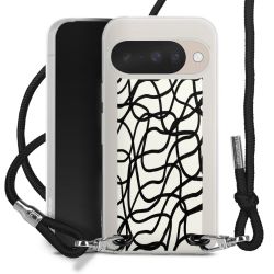 New Carry Case Transparent Stoff schwarz/silber