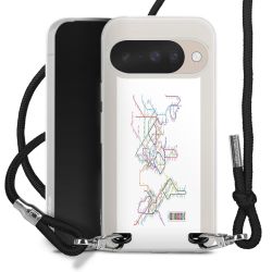 New Carry Case Transparent Stoff schwarz/silber