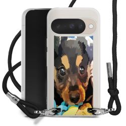 New Carry Case Transparent Stoff schwarz/silber