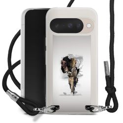 New Carry Case Transparent Stoff schwarz/silber