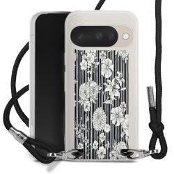 New Carry Case Transparent Stoff schwarz/silber