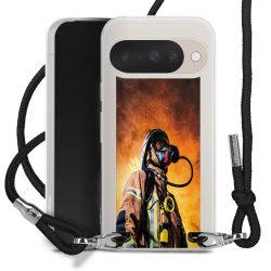 New Carry Case Transparent Stoff schwarz/silber