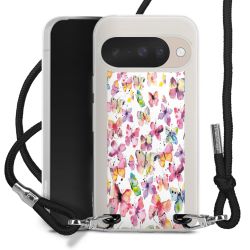 New Carry Case Transparent Stoff schwarz/silber