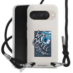 New Carry Case Transparent Stoff schwarz/silber