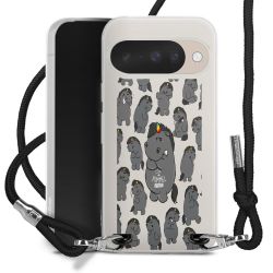 Carry Case Stoff schwarz/silber