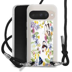 New Carry Case Transparent Stoff schwarz/silber