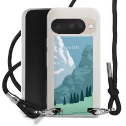 New Carry Case Transparent Stoff schwarz/silber