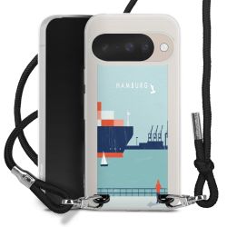 New Carry Case Transparent Stoff schwarz/silber