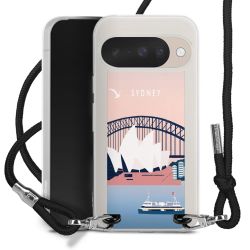 New Carry Case Transparent Stoff schwarz/silber