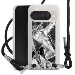 New Carry Case Transparent Stoff schwarz/silber