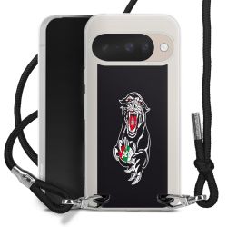 New Carry Case Transparent Stoff schwarz/silber