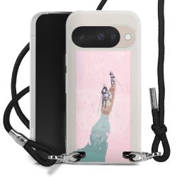 New Carry Case Transparent Stoff schwarz/silber